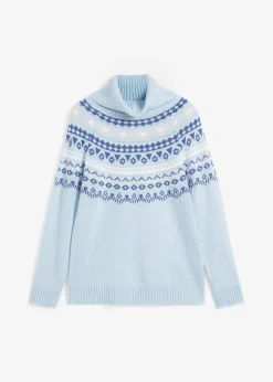 Pull col roulé norvégien