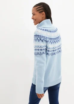 Pull col roulé norvégien