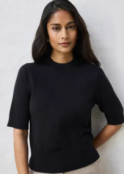Pull coton et soie