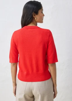 Pull coton et soie