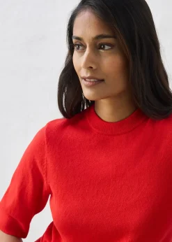 Pull coton et soie