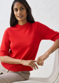 Pull coton et soie