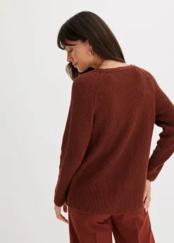 Pull côtelé 100% coton
