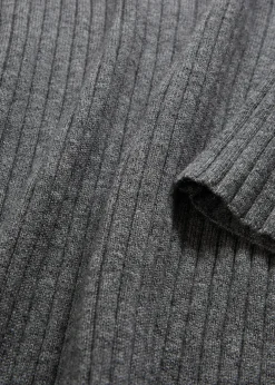Pull côtelé en laine mérinos