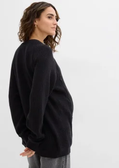 Pull de grossesse avec ouvertures discrètes pour l’allaitement