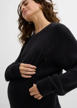 Pull de grossesse avec ouvertures discrètes pour l’allaitement