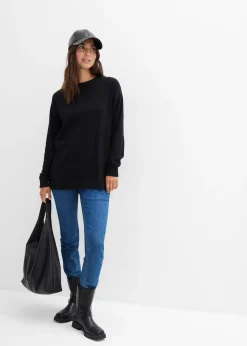 Pull de grossesse doux avec fentes pour l’allaitement