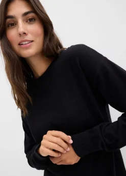 Pull de grossesse doux avec fentes pour l’allaitement