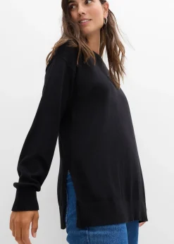 Pull de grossesse doux avec fentes pour l’allaitement