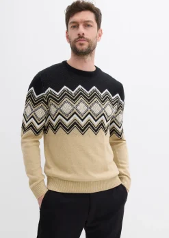 Pull doux à motif norvégien