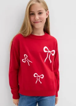 Pull en fine maille avec détail nœud