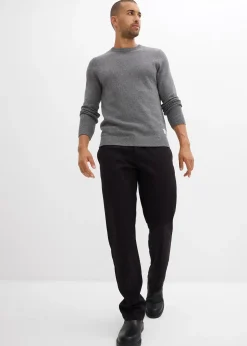 Pull en fine maille, coton recyclé majoritaire