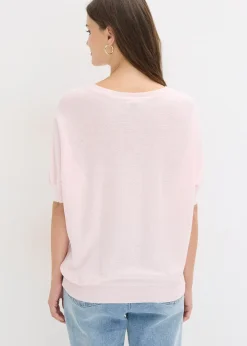 Pull en fine maille de coton mélangé