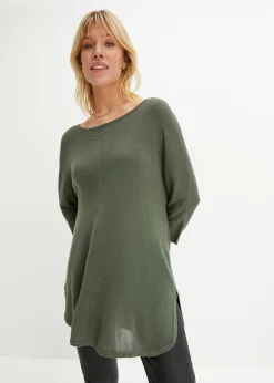 Pull en fine maille manches 3/4