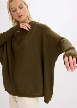 Pull en fine maille, viscose majoritaire