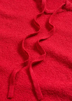 Pull en grosse maille avec lien à nouer