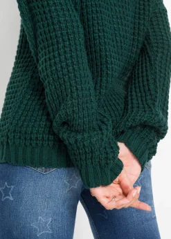 Pull en grosse maille avec zip