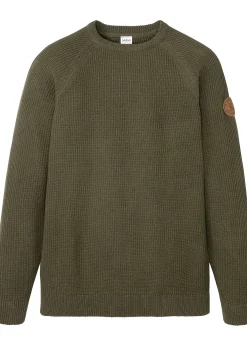 Pull en grosse maille avec coton recyclé