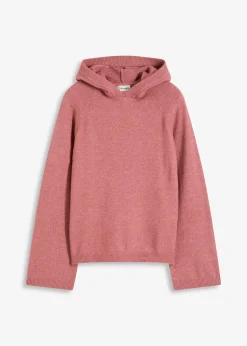 Pull en maille à capuche
