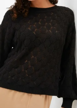 Pull en maille ajourée