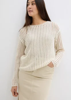 Pull en maille ajourée
