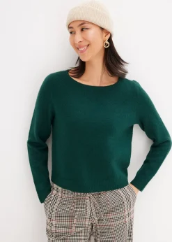 Pull en maille col bateau