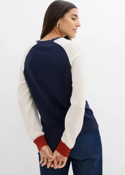 Pull en maille fine à manches raglan