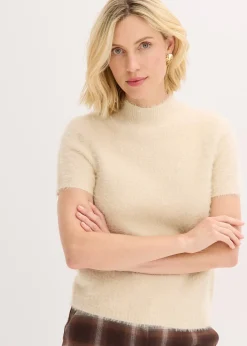 Pull en maille poilue