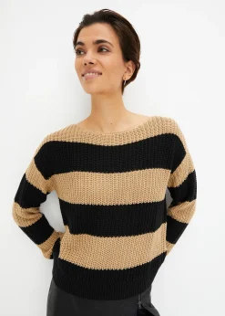 Pull en maille rayé