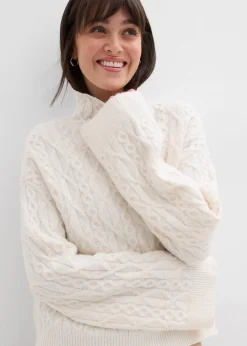 Pull en maille torsadée