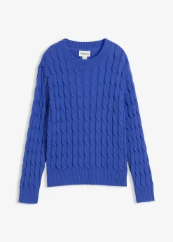 Pull en maille torsadée
