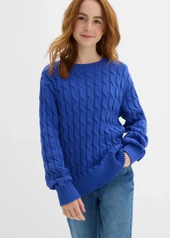Pull en maille torsadée