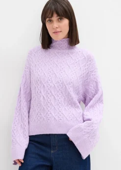 Pull en maille torsadée