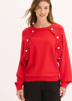 Pull fluide en fine maille de viscose mélangée