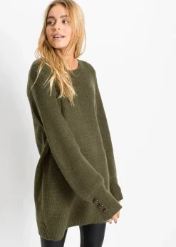 Pull long à boutons