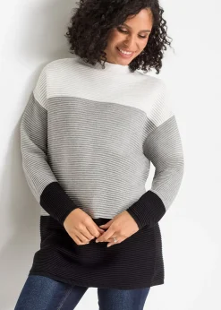 Pull long à rayures