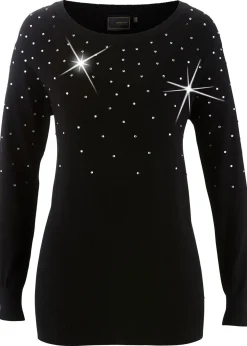 Pull long à strass