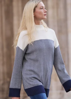 Pull long décontracté