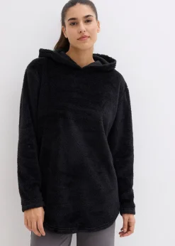 Pull long en polaire douce, oversize