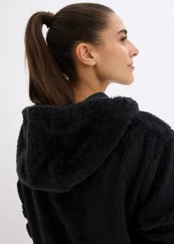 Pull long en polaire douce, oversize