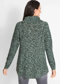 Pull long esprit poncho, manches longues