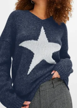 Pull motif étoile