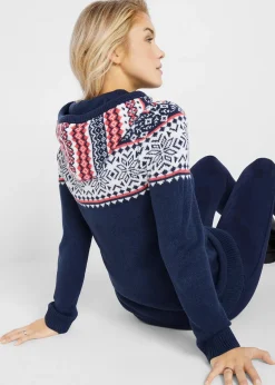 Pull norvégien à capuche