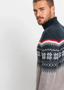 Pull norvégien à col roulé