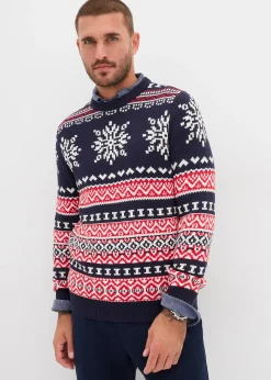Pull norvégien doux en coton mélangé