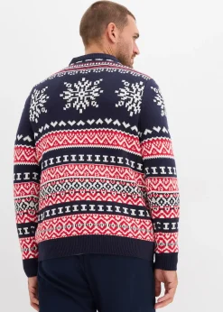 Pull norvégien doux en coton mélangé