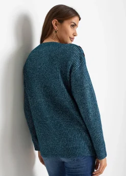 Pull oversize à boutons