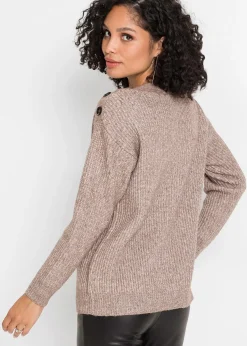 Pull oversize à boutons