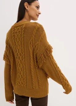 Pull oversize à franges