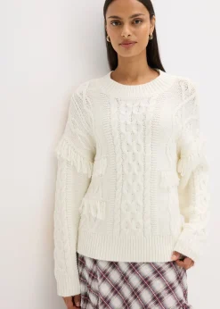 Pull oversize à franges